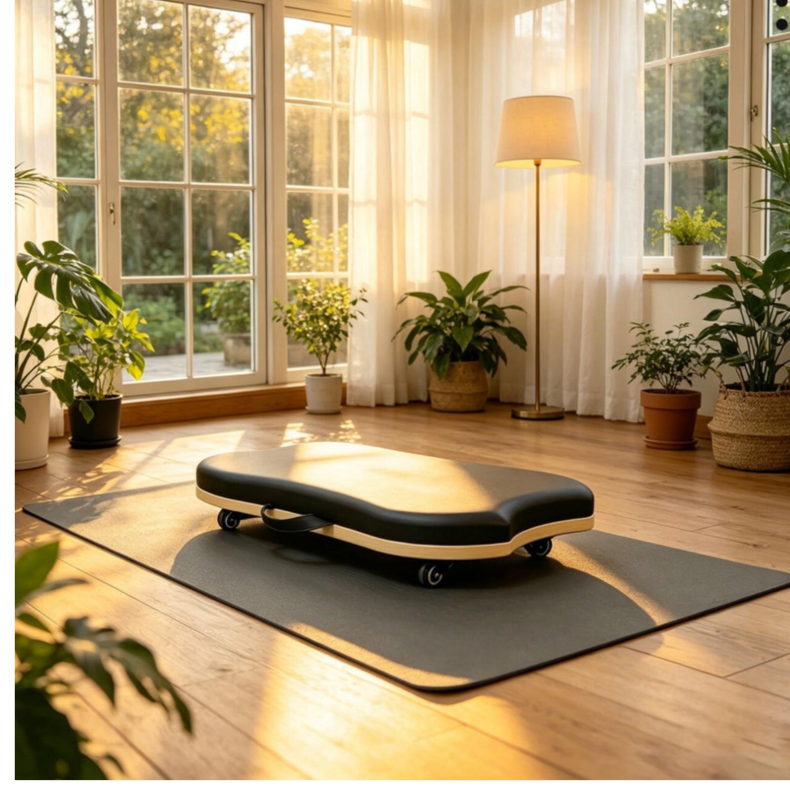 Wobble Board Balance - Pilates Denge Tahtası Ahşap Oval Denge