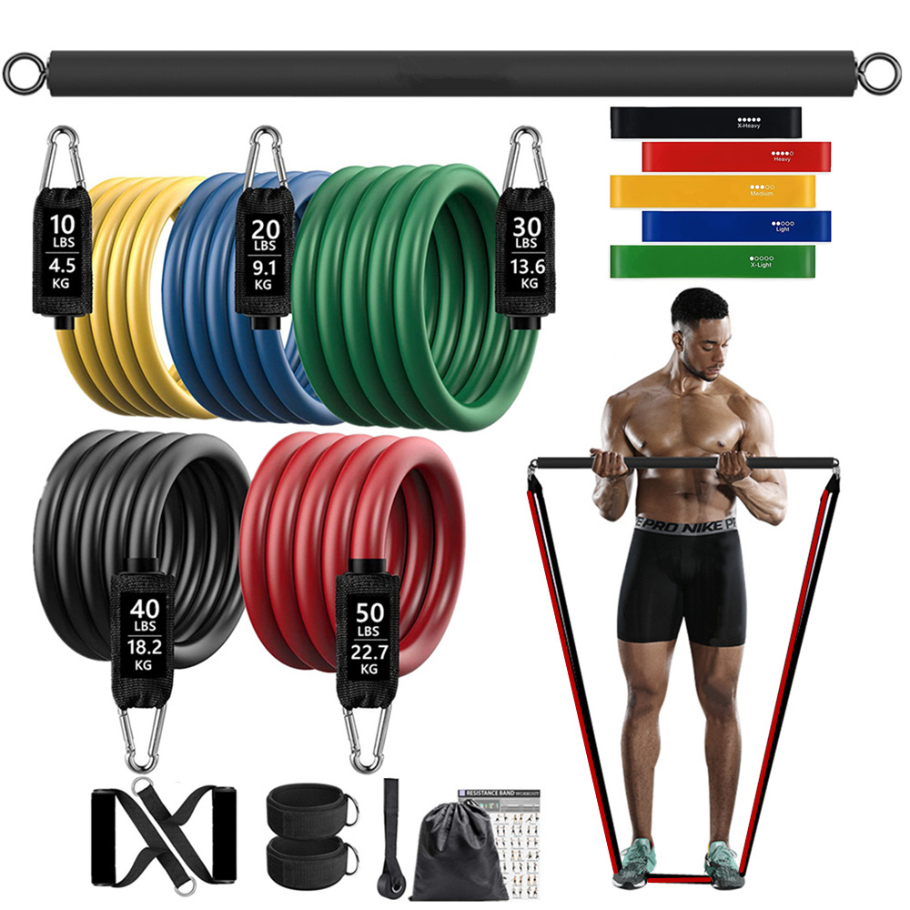 Home Gym Furniture - 150lb Fitness Ganimet Direnci Elastik Bant