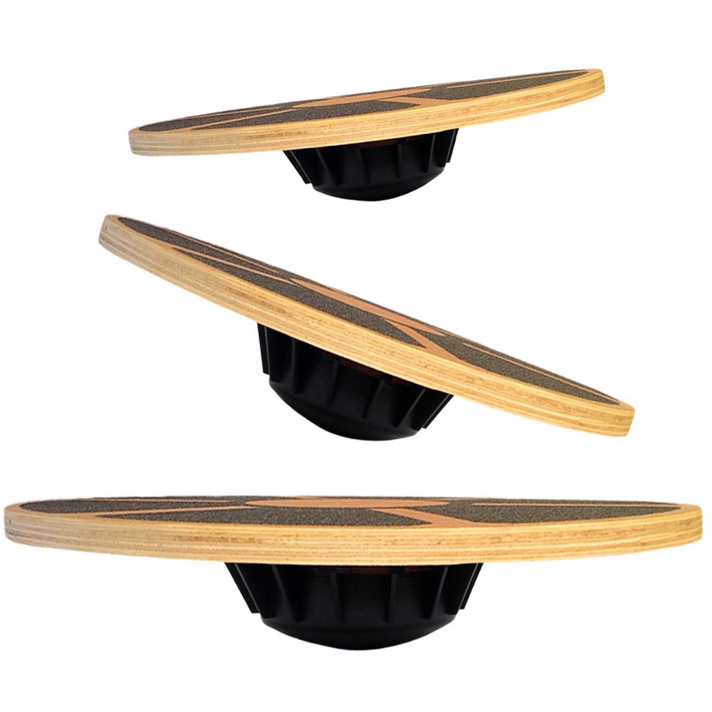 Wobble Board Balance - Kaymaz Ahşap Denge Tahtası 40cm -