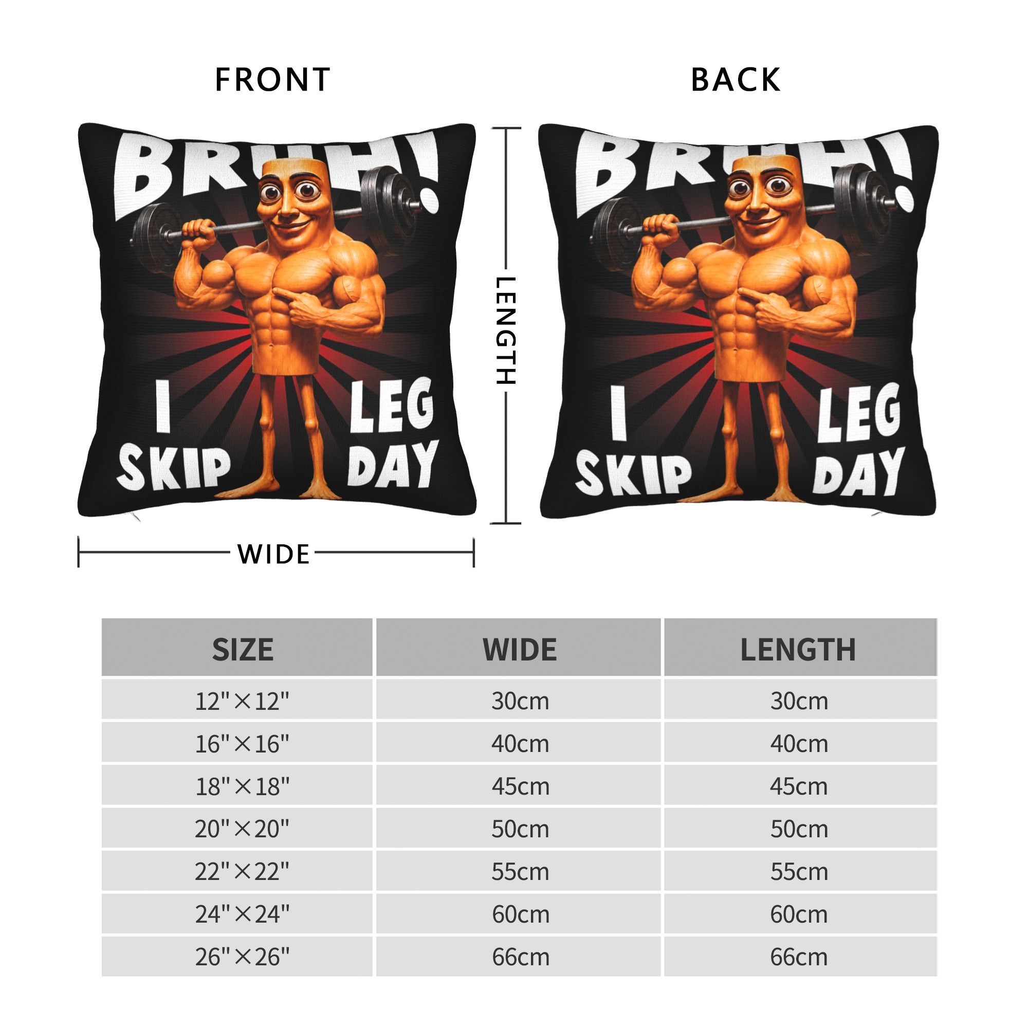 Bruh I Skip Leg Day Tung Tung  - Home Gym Leg Day incelemesi ve fiyatı